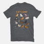 Types Of Cat Loaf-Womens-Basic-Tee-Wowsome