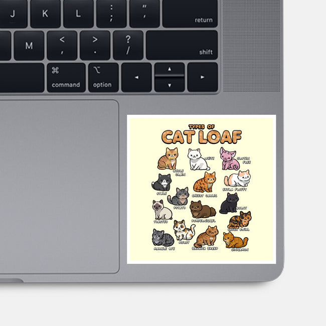 Types Of Cat Loaf-None-Glossy-Sticker-Wowsome