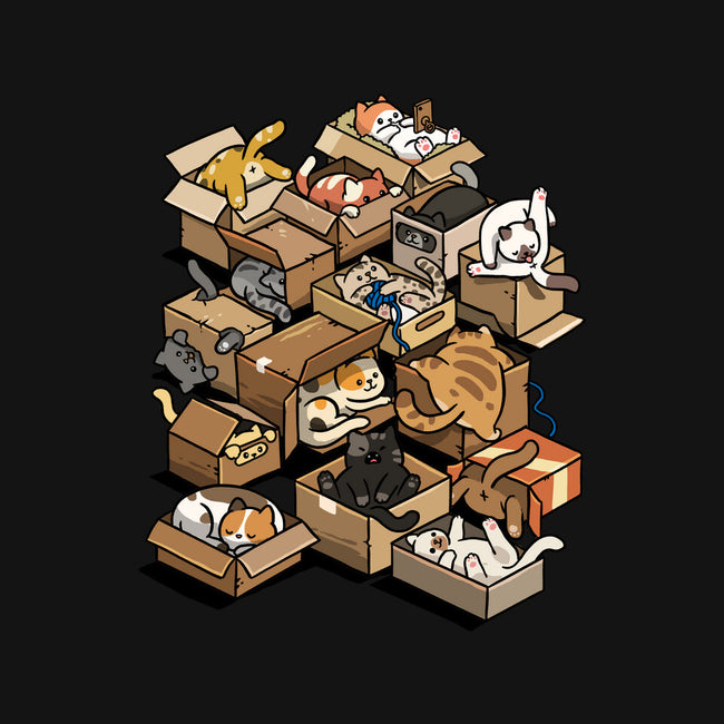 Cardboard Cats-None-Drawstring-Bag-Wowsome