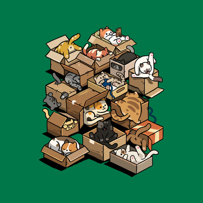 Cardboard Cats-None-Glossy-Sticker-Wowsome