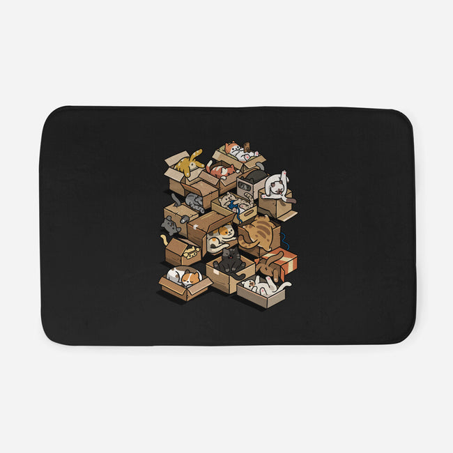 Cardboard Cats-None-Memory Foam-Bath Mat-Wowsome