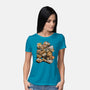 Cardboard Cats-Womens-Basic-Tee-Wowsome