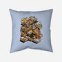 Cardboard Cats-None-Removable Cover-Throw Pillow-Wowsome