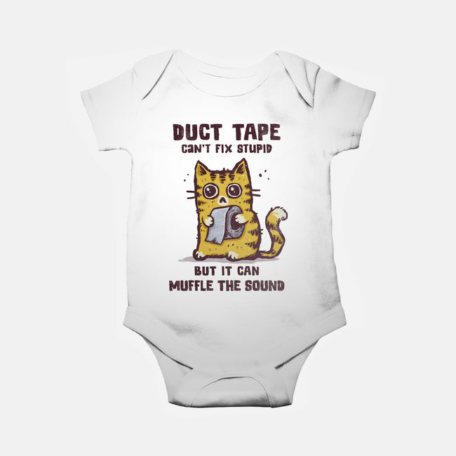 Duct Tape Can Muffle The Sound-Baby-Basic-Onesie-kg07