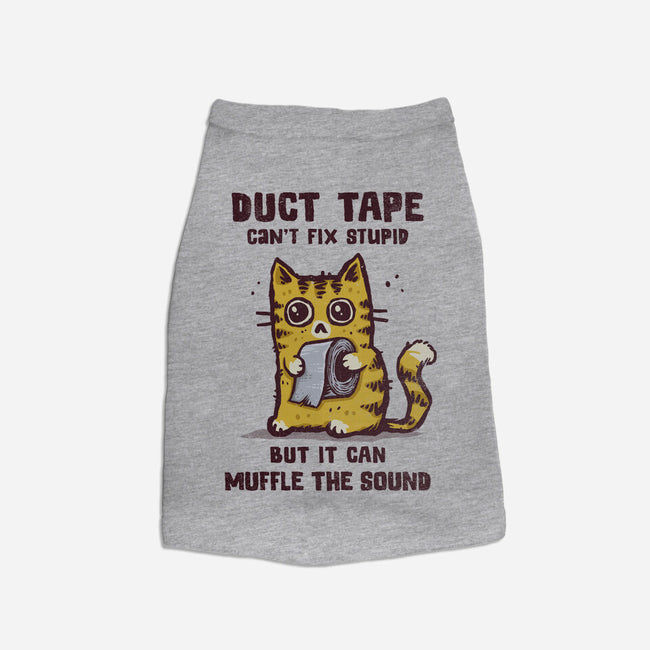 Duct Tape Can Muffle The Sound-Cat-Basic-Pet Tank-kg07