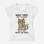 Duct Tape Can Muffle The Sound-Womens-V-Neck-Tee-kg07