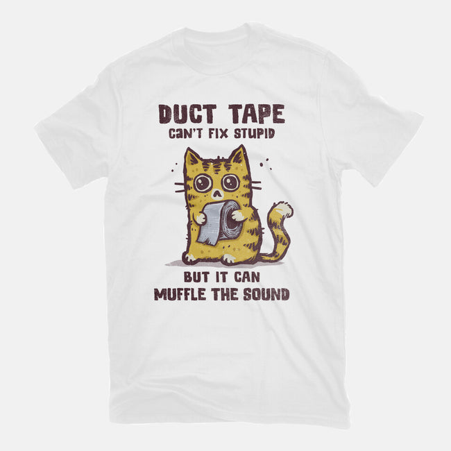 Duct Tape Can Muffle The Sound-Womens-Basic-Tee-kg07