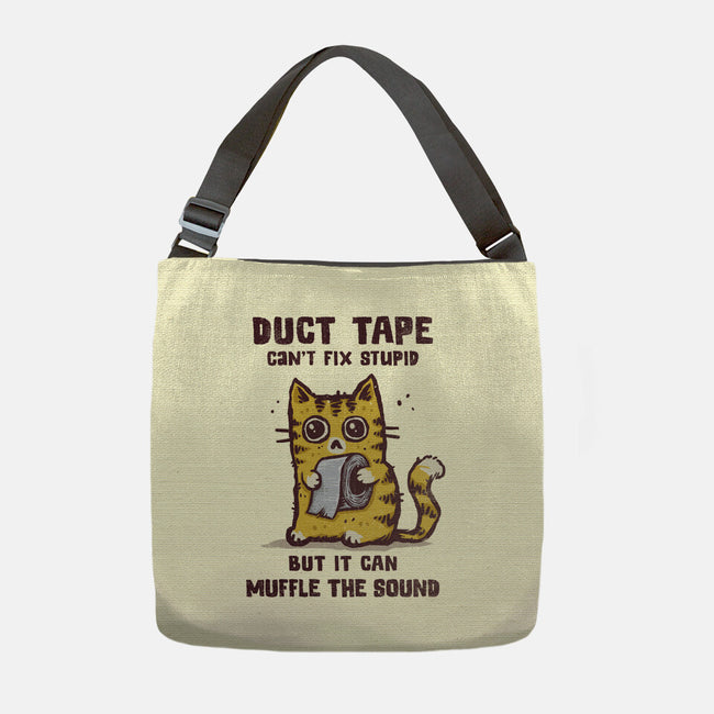 Duct Tape Can Muffle The Sound-None-Adjustable Tote-Bag-kg07