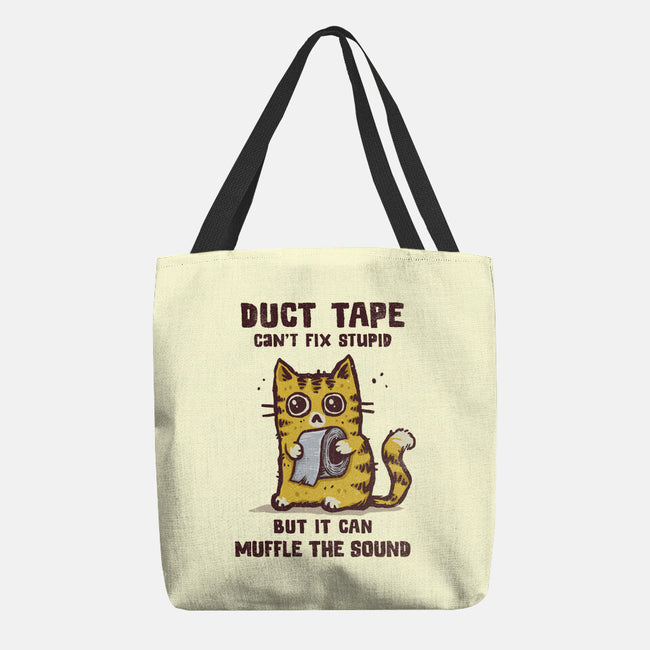 Duct Tape Can Muffle The Sound-None-Basic Tote-Bag-kg07