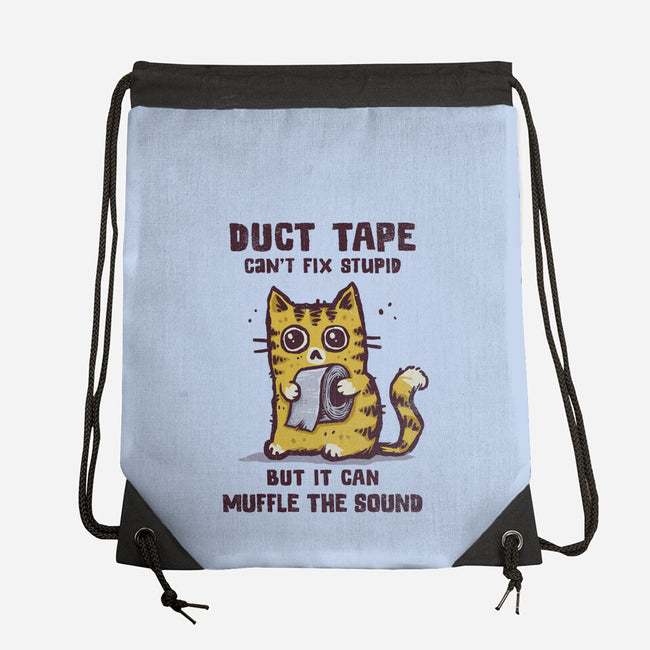 Duct Tape Can Muffle The Sound-None-Drawstring-Bag-kg07