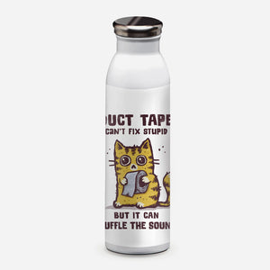 Duct Tape Can Muffle The Sound-None-Water Bottle-Drinkware-kg07