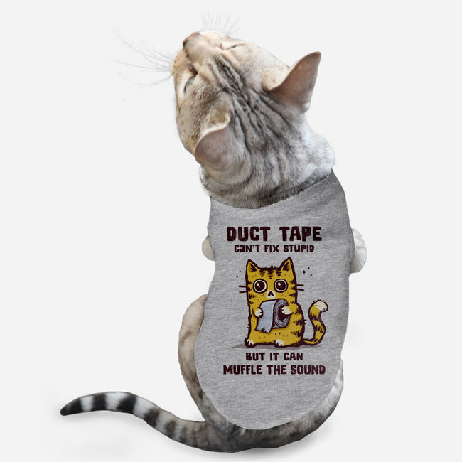 Duct Tape Can Muffle The Sound-Cat-Basic-Pet Tank-kg07