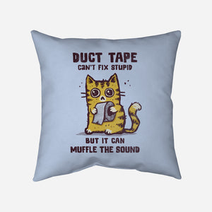 Duct Tape Can Muffle The Sound-None-Non-Removable Cover w Insert-Throw Pillow-kg07