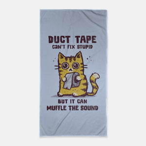 Duct Tape Can Muffle The Sound-None-Beach-Towel-kg07