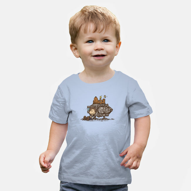 The Lazy Beagle-Baby-Basic-Tee-kg07