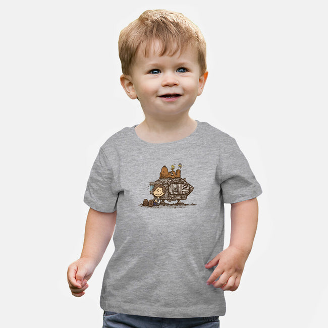 The Lazy Beagle-Baby-Basic-Tee-kg07