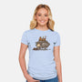 The Lazy Beagle-Womens-Fitted-Tee-kg07