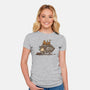 The Lazy Beagle-Womens-Fitted-Tee-kg07