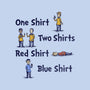 Red Shirt Blue Shirt-Mens-Long Sleeved-Tee-kg07