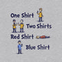 Red Shirt Blue Shirt-Womens-Off Shoulder-Tee-kg07