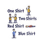 Red Shirt Blue Shirt-Womens-Off Shoulder-Tee-kg07