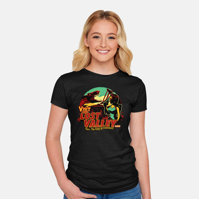 The Lost Valley-Womens-Fitted-Tee-daobiwan