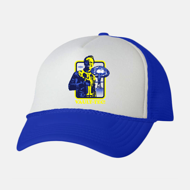 Vault Tec Coop-Unisex-Trucker-Hat-rocketman_art