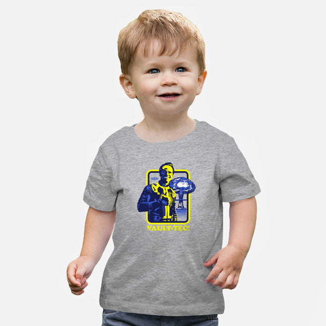 Vault Tec Coop-Baby-Basic-Tee-rocketman_art