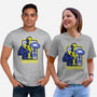 Vault Tec Coop-Unisex-Basic-Tee-rocketman_art