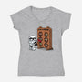 Whack A Wookie-Womens-V-Neck-Tee-MelesMeles