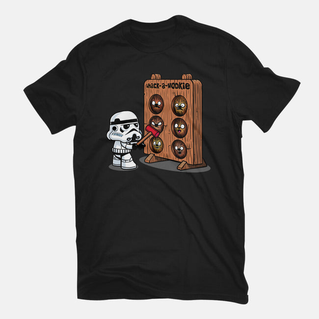 Whack A Wookie-Womens-Fitted-Tee-MelesMeles