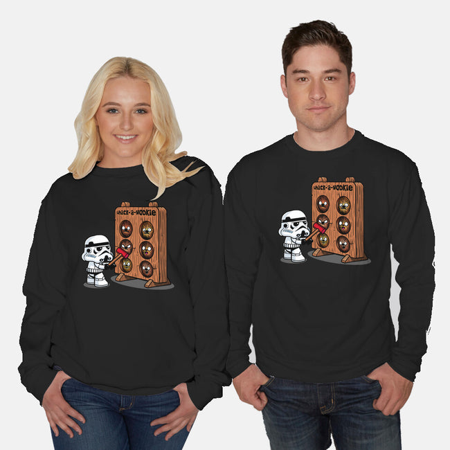 Whack A Wookie-Unisex-Crew Neck-Sweatshirt-MelesMeles