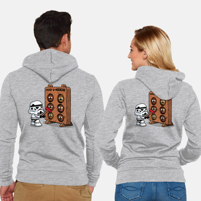 Whack A Wookie-Unisex-Zip-Up-Sweatshirt-MelesMeles