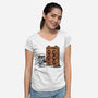 Whack A Wookie-Womens-V-Neck-Tee-MelesMeles