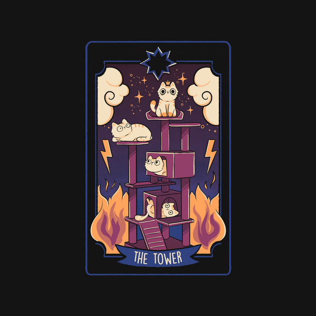 The Tower Cat Tarot-None-Drawstring-Bag-tobefonseca