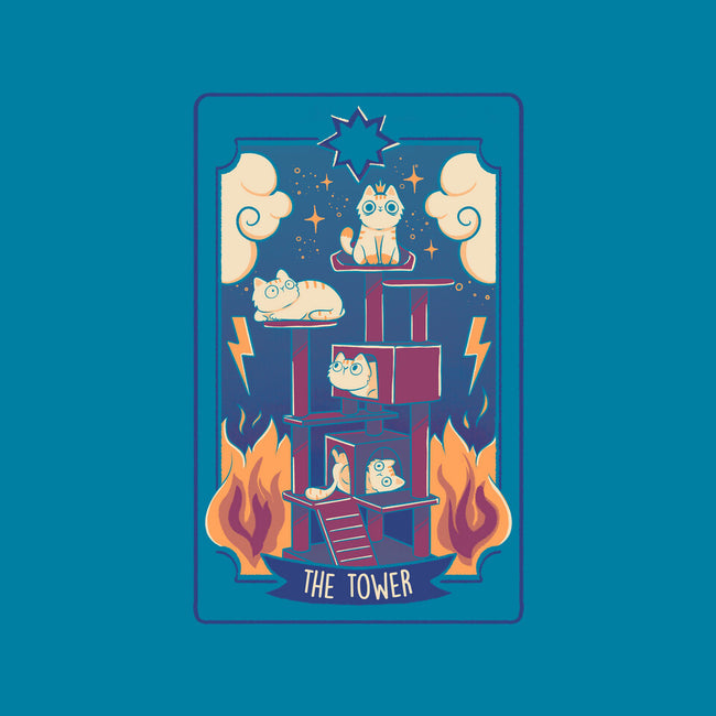 The Tower Cat Tarot-None-Fleece-Blanket-tobefonseca
