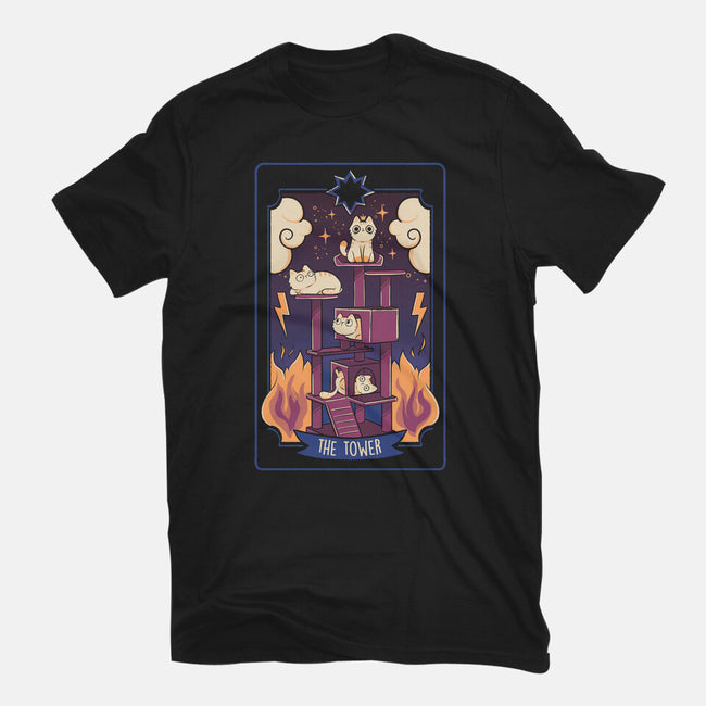 The Tower Cat Tarot-Womens-Basic-Tee-tobefonseca