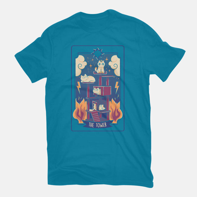 The Tower Cat Tarot-Womens-Fitted-Tee-tobefonseca