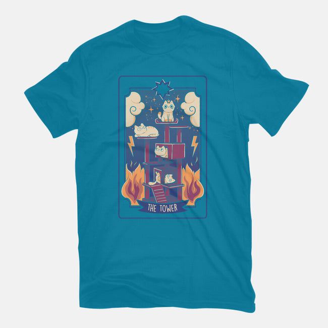 The Tower Cat Tarot-Womens-Basic-Tee-tobefonseca