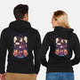 The Tower Cat Tarot-Unisex-Zip-Up-Sweatshirt-tobefonseca