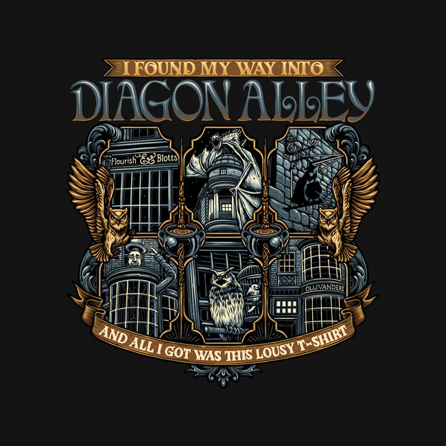 Let's Go To Diagon Alley-None-Non-Removable Cover w Insert-Throw Pillow-glitchygorilla