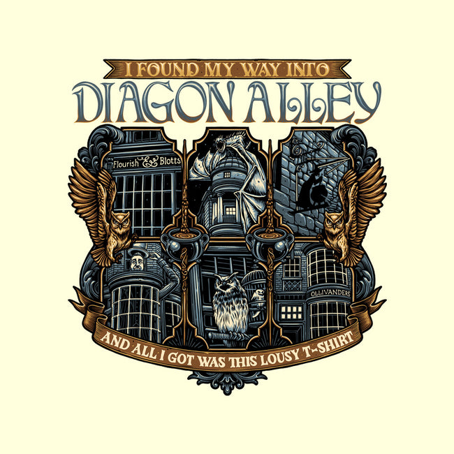 Let's Go To Diagon Alley-Mens-Basic-Tee-glitchygorilla