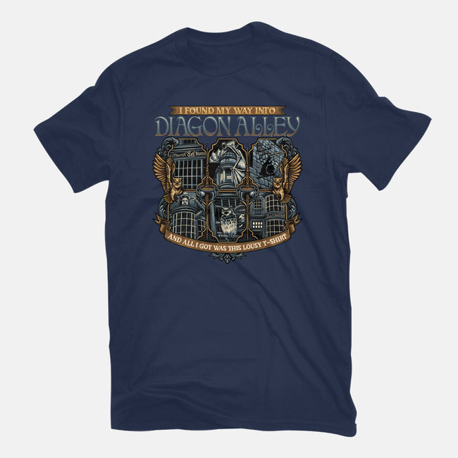 Let's Go To Diagon Alley-Womens-Fitted-Tee-glitchygorilla