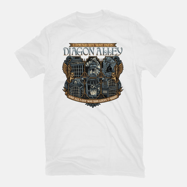 Let's Go To Diagon Alley-Womens-Fitted-Tee-glitchygorilla