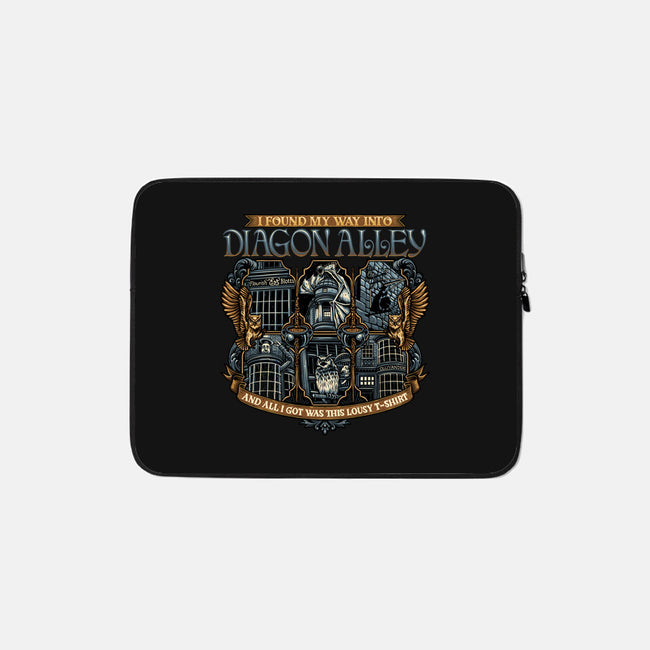 Let's Go To Diagon Alley-None-Zippered-Laptop Sleeve-glitchygorilla