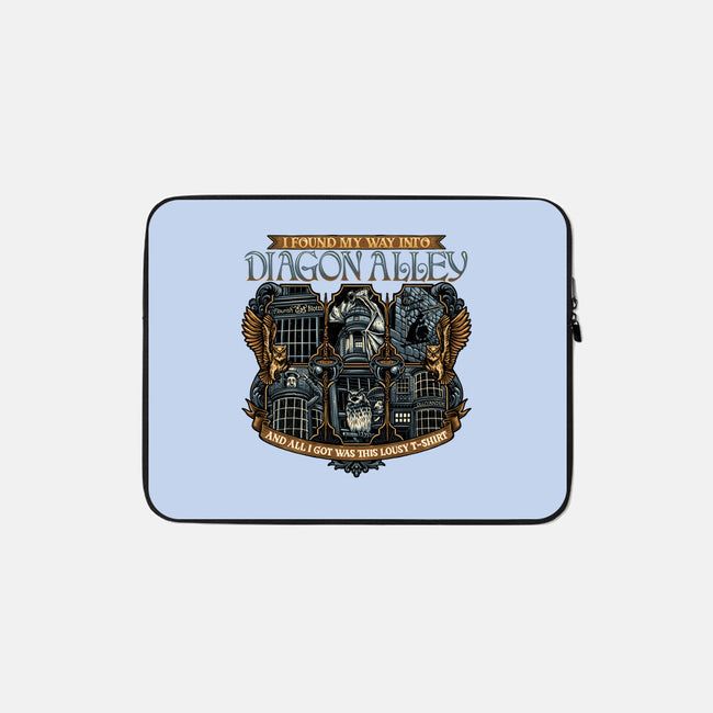 Let's Go To Diagon Alley-None-Zippered-Laptop Sleeve-glitchygorilla