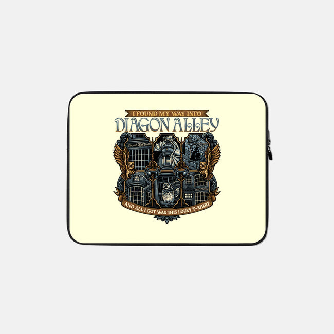 Let's Go To Diagon Alley-None-Zippered-Laptop Sleeve-glitchygorilla