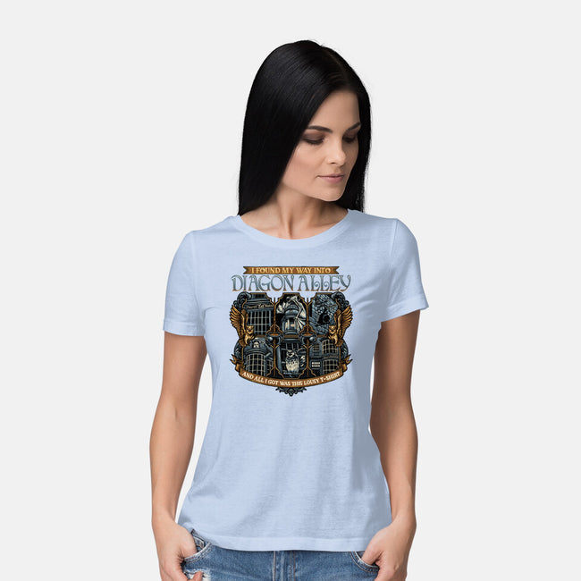 Let's Go To Diagon Alley-Womens-Basic-Tee-glitchygorilla