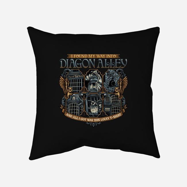 Let's Go To Diagon Alley-None-Non-Removable Cover w Insert-Throw Pillow-glitchygorilla