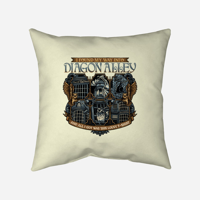 Let's Go To Diagon Alley-None-Non-Removable Cover w Insert-Throw Pillow-glitchygorilla